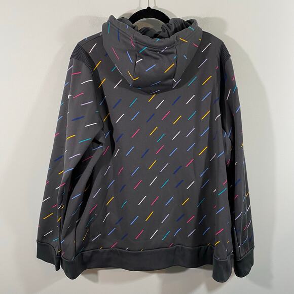 NFL On Field New York Jets Grey Crucial Catch Pattern Pullover Hoodie Size XXL - Picture 3 of 9